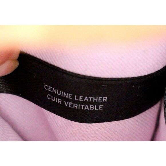 14th & Union PALE PINK GENUINE LEATHER FLAP CHAIN CROSSBODY SHOULDER BAG CLUTCH - Picture 11 of 16